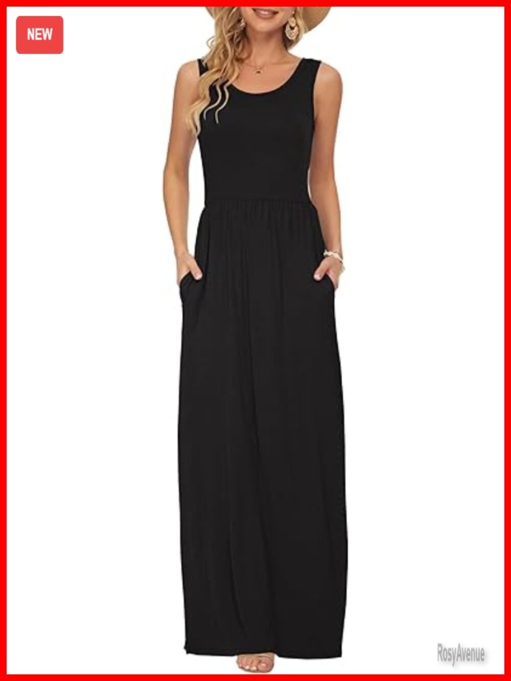 Sleeveless Maxi Dress Wrap Stretch Polyester Spandex Casual